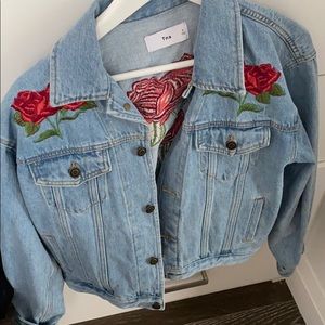 Rose jean jacket